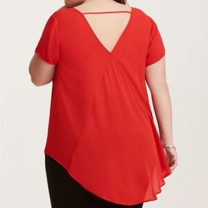 Torrid Georgette Hi/Low Top